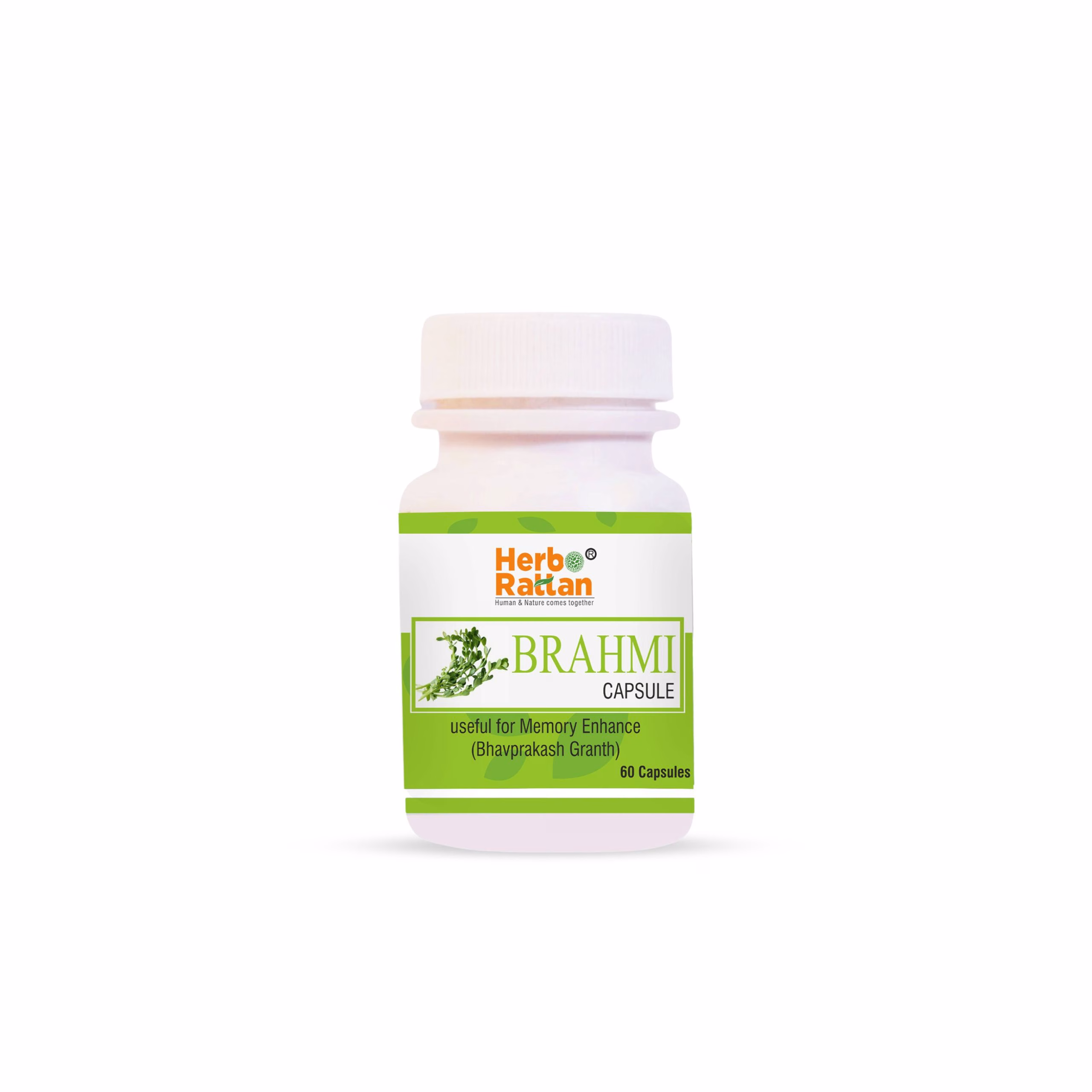 Herbo Rattan Brahmi Capsule 60 Capsules for Improved Focus & Cognitive Health