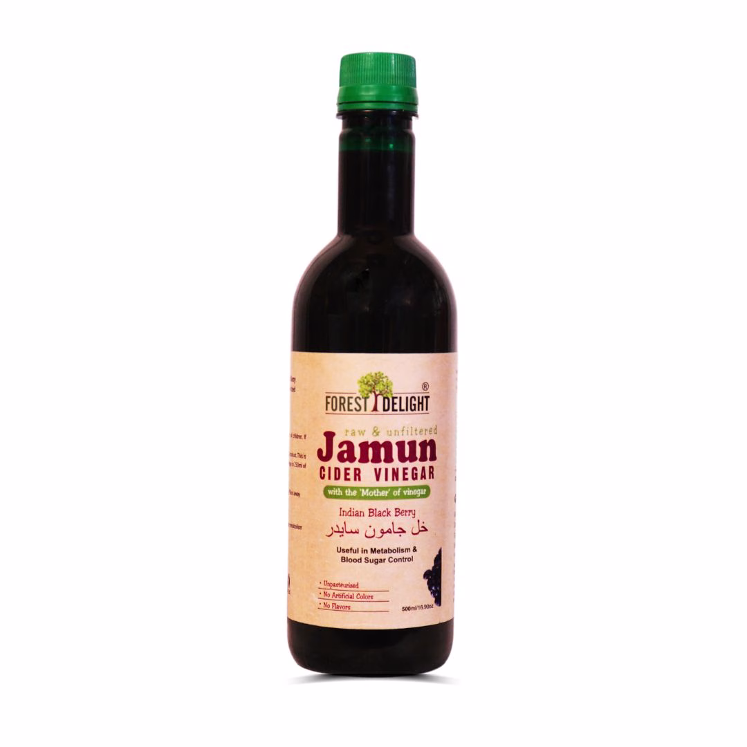 Jamun cider vinegar for blood sugar control and digestive health.