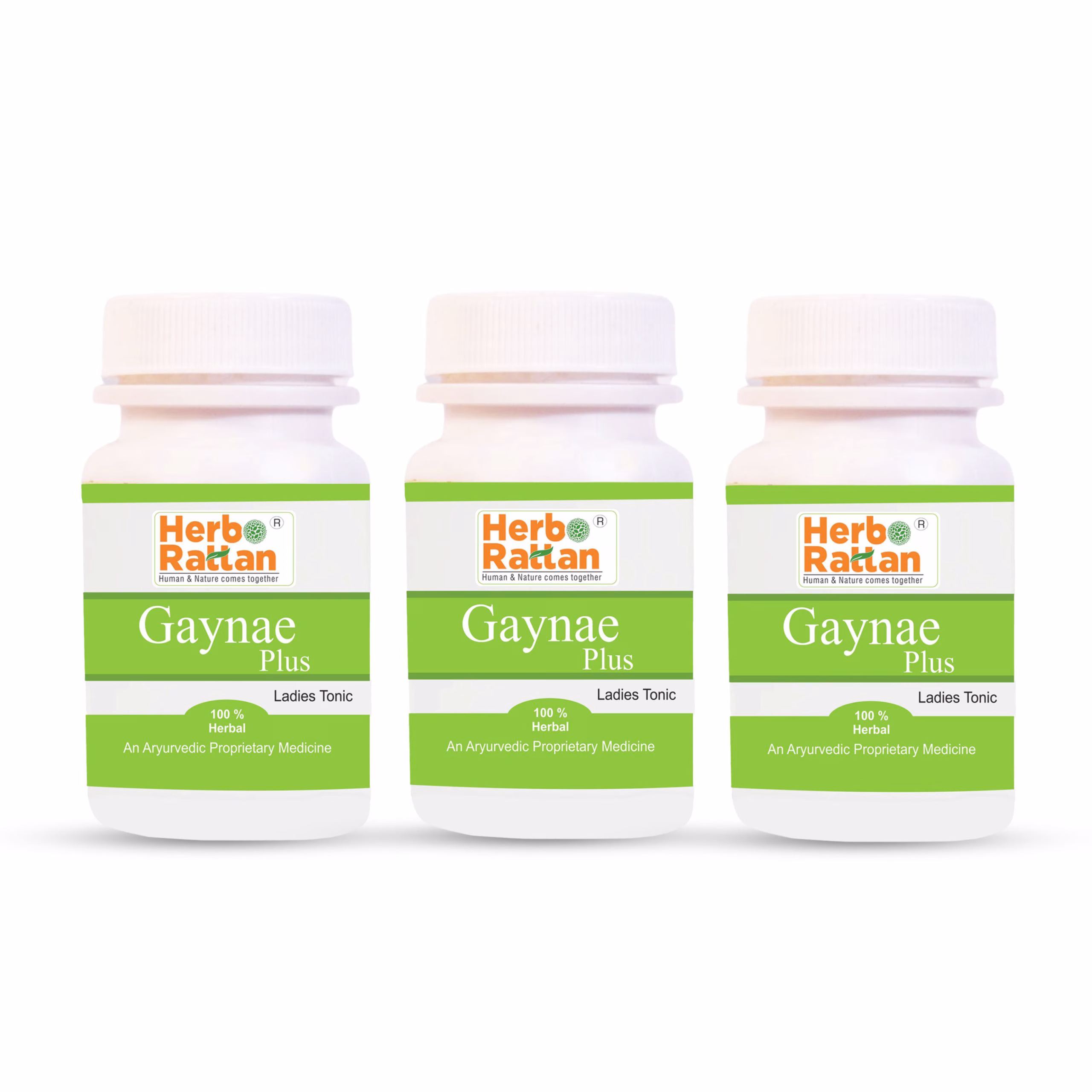 Herbo Rattan Gynae Plus 60 Capsules Pack of 3 for Hormonal Balance and Wellness