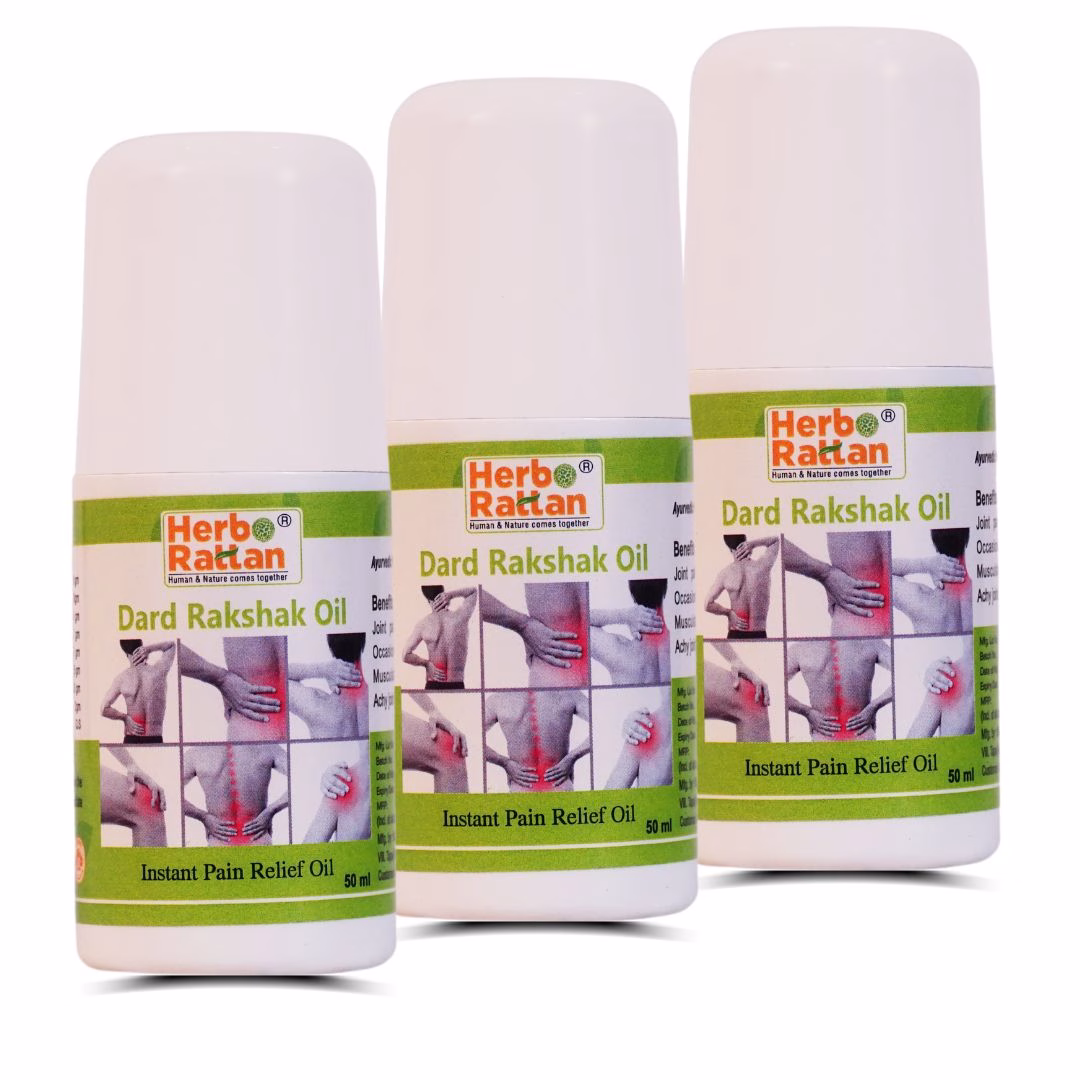 Herbo Rattan Dard Rakshak Oil 50ml for Joint and Muscle Pain Relief