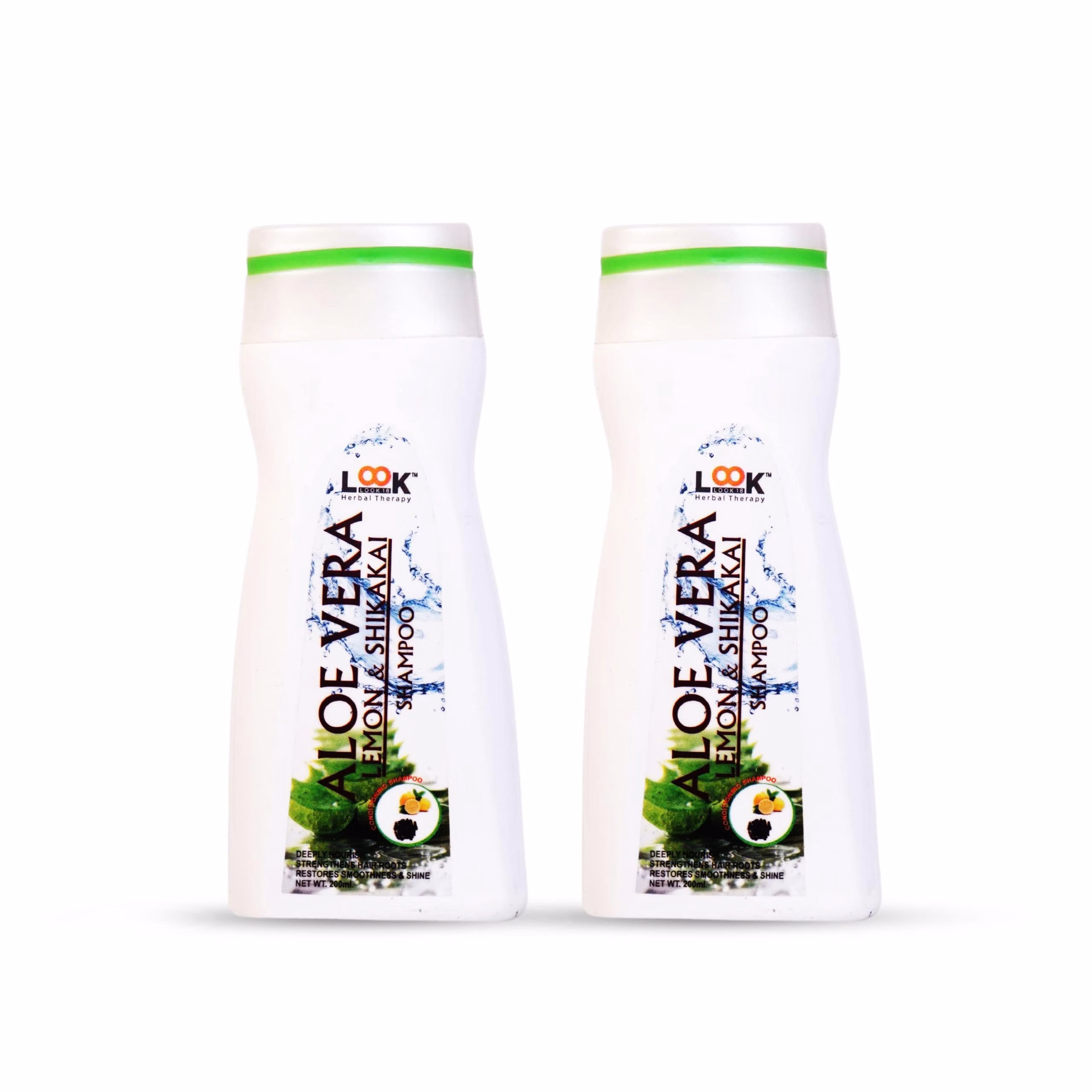 Pack of 3 herbal shampoos with aloe vera