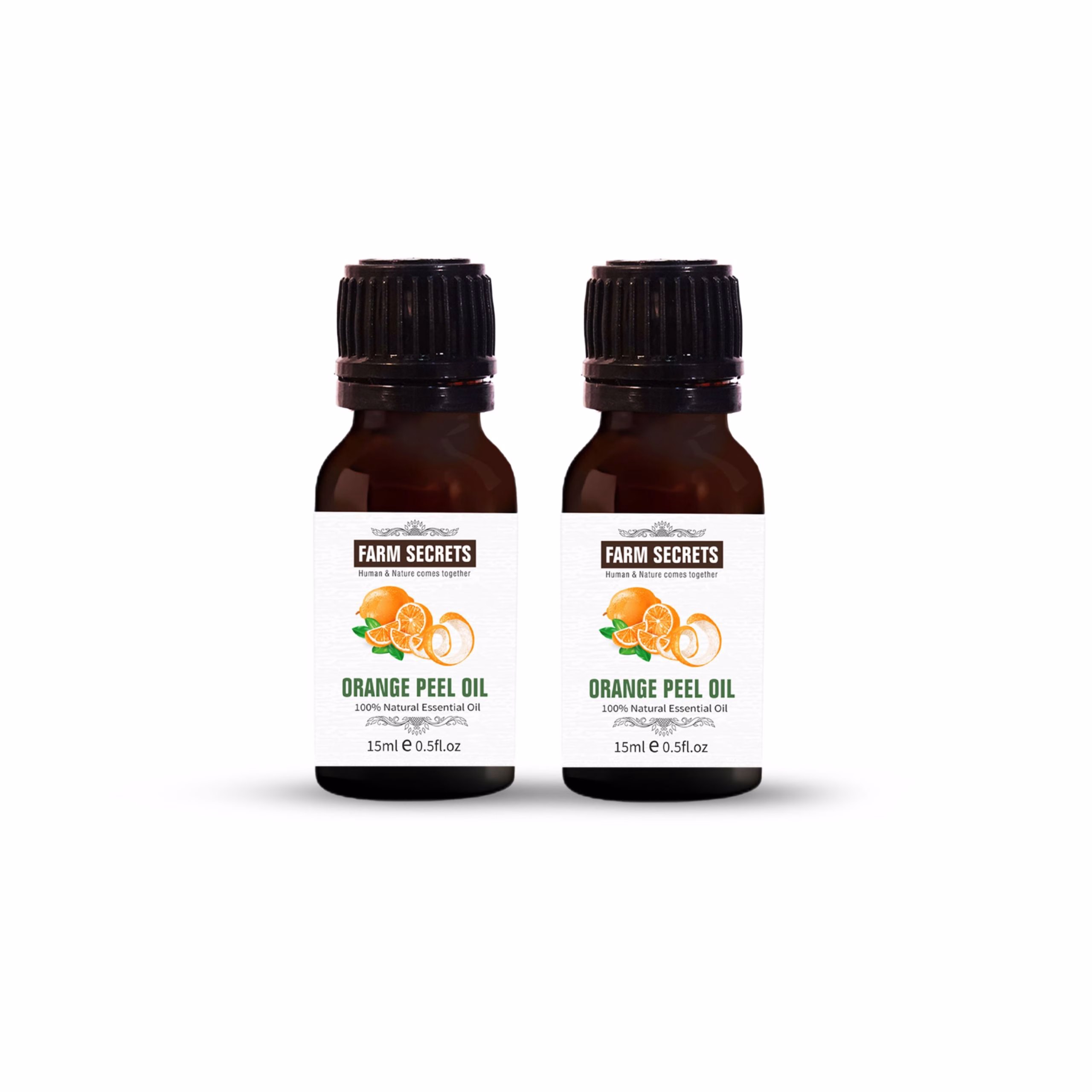 Farm Secrets Orange Peel Oil 15ml Pack of 2 – Natural Essential Oil for Skin