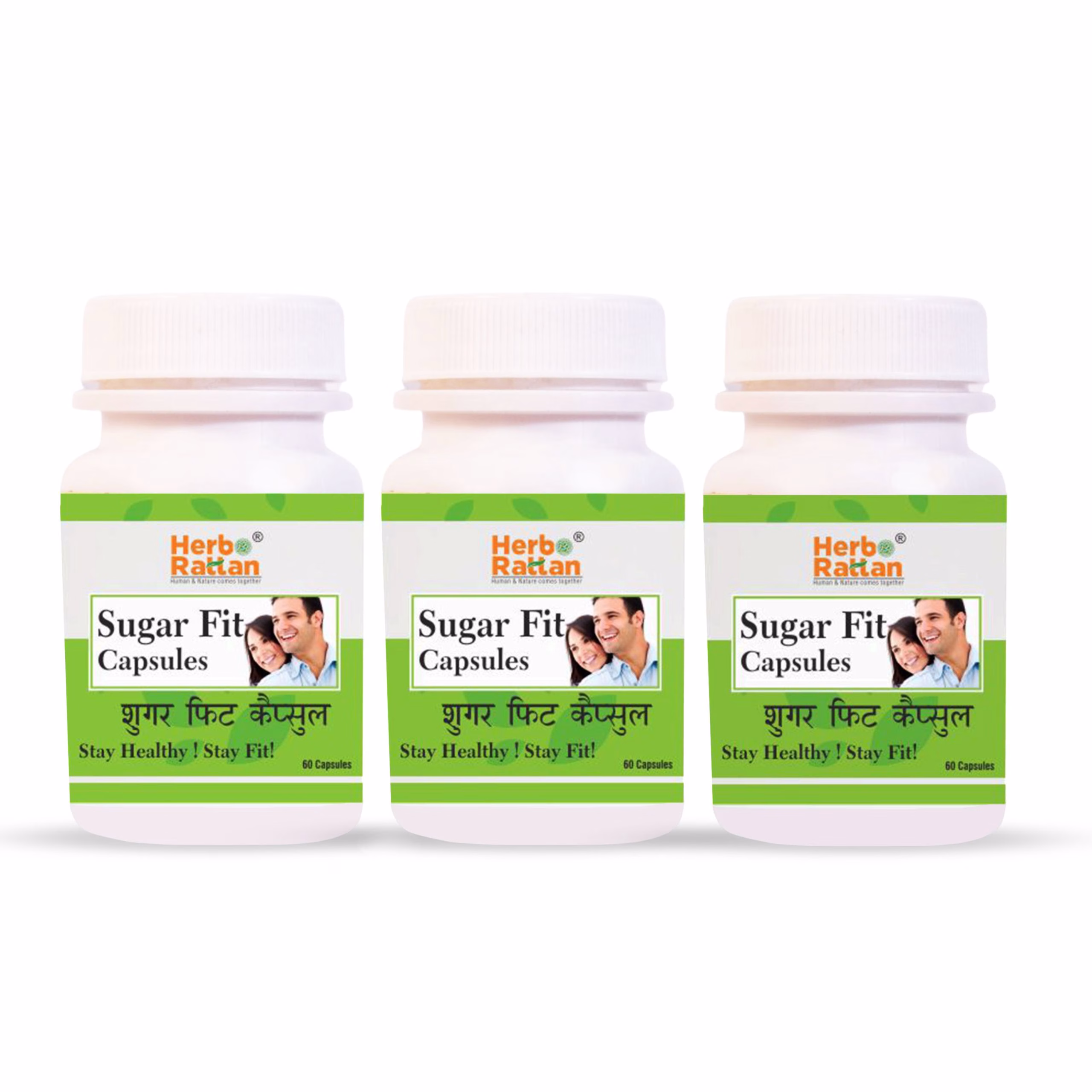 Herbo Rattan Sugar Fit Capsules Pack of 3 for Healthy Blood Sugar Levels
