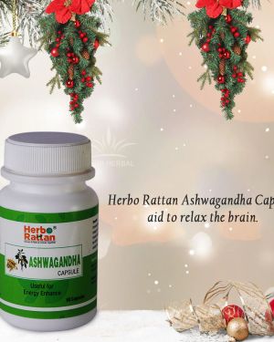 Herbo Rattan Ashwagandha Capsule – 60 Capsules (Pack of 2)