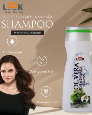 Look 18 Aloe Vera, Lemon & Shikakai Shampoo -200ml (Pack of 3)