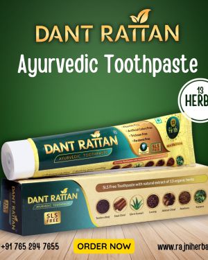 Dant Rattan Ayurvedic SLS FREE Toothpaste – 100gm (Pack Of 3)