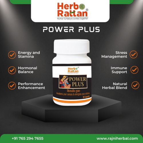 Herbo Rattan Power Plus-30 Capsules (Pack of 2)