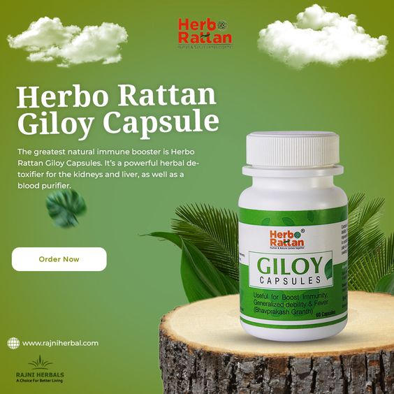 Herbo Rattan Giloy Capsule – 60 capsules