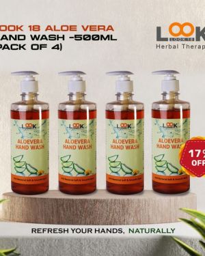 Look 18 Aloe Vera Hand Wash -500ml (Pack of 4)