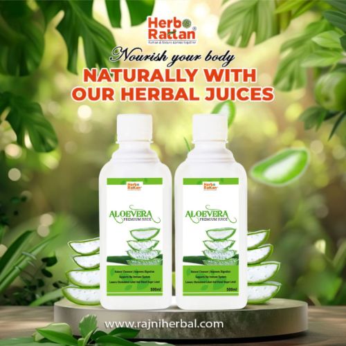 Herbo Rattan AloeVera Premium Juice -500ml (Pack of 2)