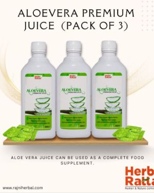 Herbo Rattan AloeVera Premium Juice -500ml (Pack of 3)