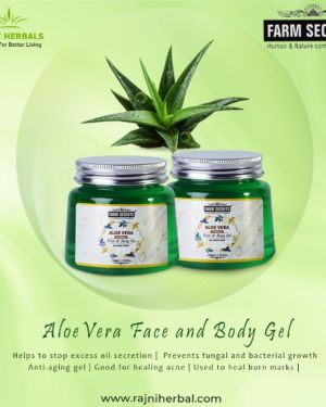 Farm Secrets AloeVera Face and Body Gel -220gm (Pack of 2)