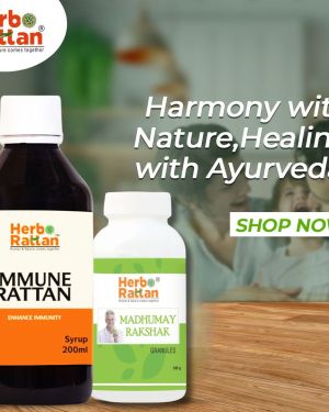 Herbo Rattan Madhumay Rakshak Granules – 100 gm + Immune Rattan Syrup – 200 ml