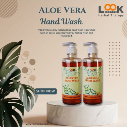 Look 18 Aloe Vera Hand Wash -500ml (Pack of 2)