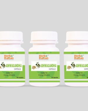 Herbo Rattan Ashwagandha Capsule – 60 Capsules (Pack of 3)