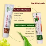 Dant Rattan Plus and Premium Herbal Toothpaste Combo – Complete Ayurvedic Care