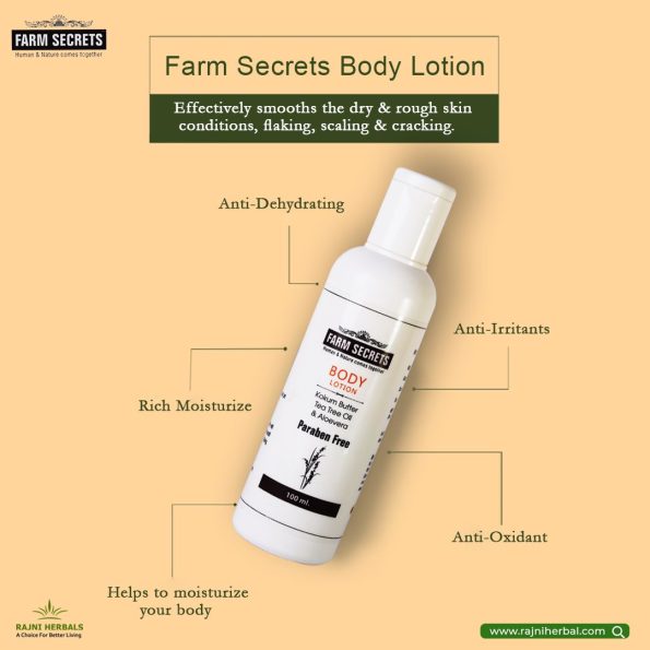 Farm Secrets Body Lotion 100ml Pack of 2 – Nourishing and Hydrating Body Moisturizer