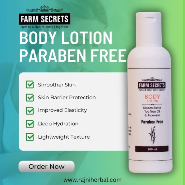 Farm Secrets Body Lotion 100ml - Aloe Vera, Kokum Butter, and Tea Tree Oil