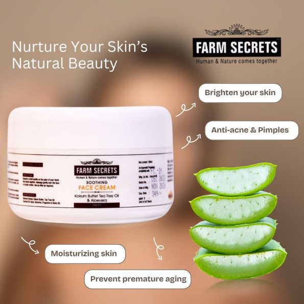 Farm Secrets Soothing Face Cream 100ml for Sensitive Skin