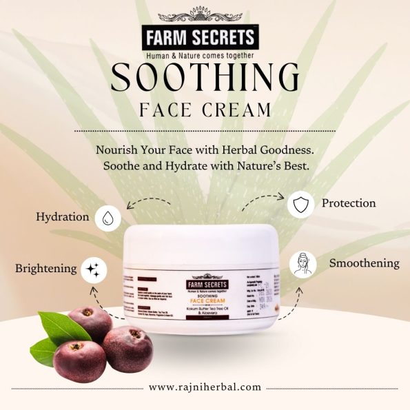 Farm Secrets Soothing Face Cream 100ml for Sensitive Skin