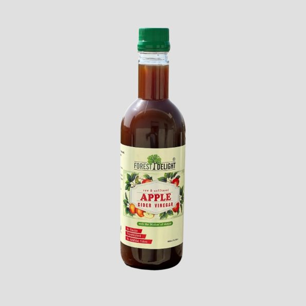 Raw and unfiltered apple cider vinegar for health and vitality.