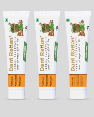 Dant Rattan Herbal Toothpaste -100gm (Pack of 3)