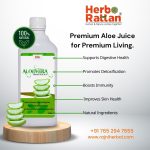 Herbo Rattan Aloe Vera Premium Juice 500ml – Pack of 2 – Natural Health Hydration