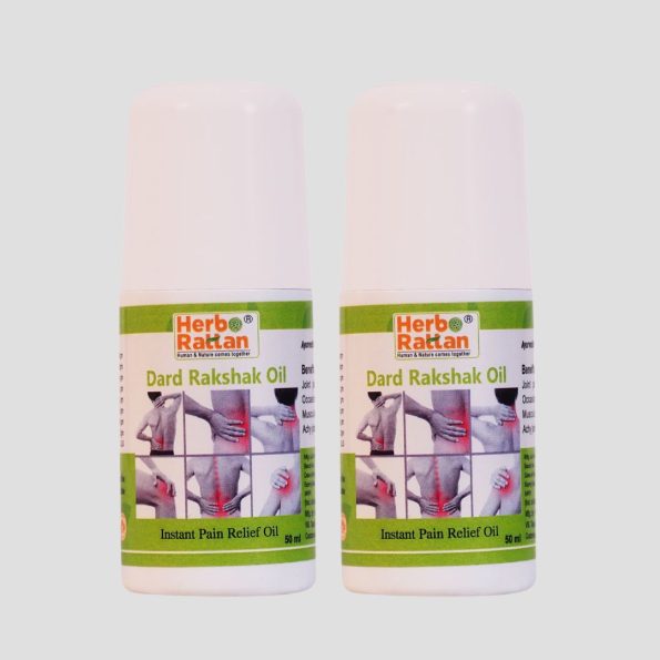 Herbo Rattan Dard Rakshak Oil 50ml Pack of 2 for Muscle and Joint Pain Relief