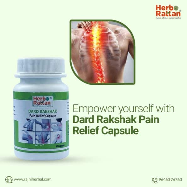 Herbo Rattan Dard Rakshak Pain Relief Capsules for Joint and Muscle Pain