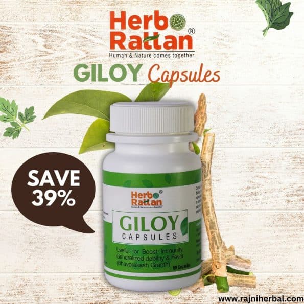 Herbo Rattan Giloy Capsules for Immunity and Vitality