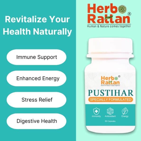 Herbo Rattan Pustihar 60 Capsules for enhanced vitality and overall wellness