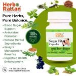 Herbo Rattan Sugar Fit Capsule 60 Capsules + Liver Rattan Arq 200 ml Combo