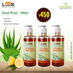 Look 18 Aloe Vera Hand Wash 500ml Pack of 3 – Gentle and Refreshing