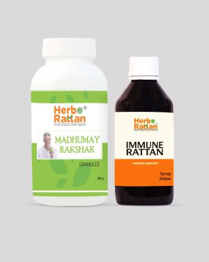 Herbo Rattan Madhumay Rakshak Granules – 100 gm + Immune Rattan Syrup – 200 ml