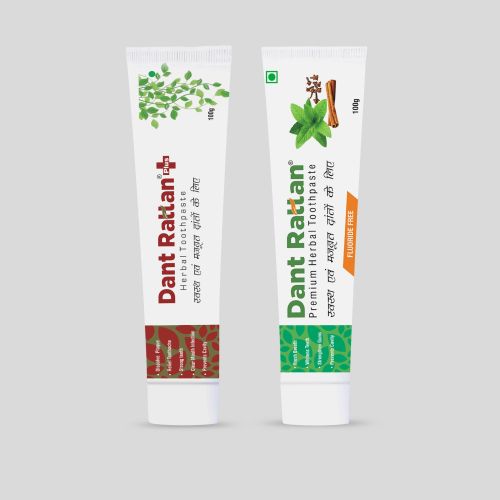 Dant Rattan Plus Herbal Toothpaste (100gm) + Premium Herbal Toothpaste (100gm)