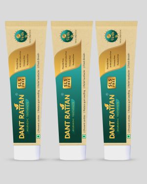 Dant Rattan Ayurvedic SLS FREE Toothpaste – 100gm (Pack Of 3)