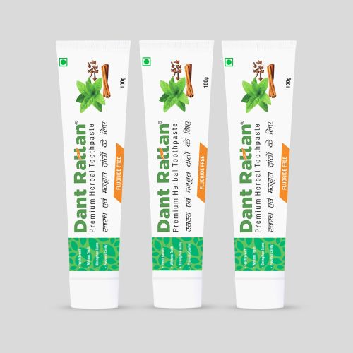 Dant Rattan Premium Herbal Toothpaste -100gm (Pack of 3)