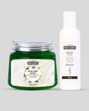 Farm Secrets AloeVera Face and Body Gel (220gm) + Body Lotion (100ml)