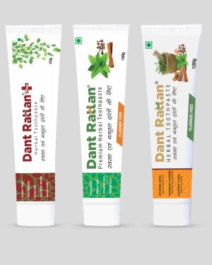 Dant Rattan Plus Herbal Toothpaste (100gm) + Herbal Toothpaste (100gm) + Premium Herbal Toothpaste (100gm)