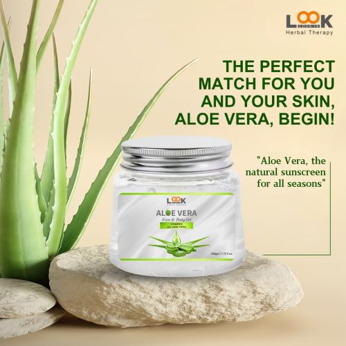 Look 18 AloeVera Face and Body Gel – 220gm