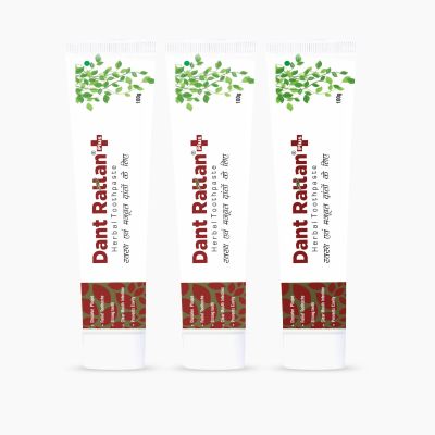 Dant Rattan Plus Herbal Toothpaste -100gm (Pack of 3)