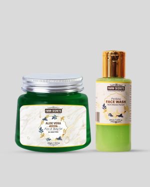 Farm Secrets AloeVera Face and Body Gel (220gm) + Purifying Face Wash (100ml)