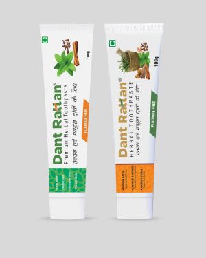 Dant Rattan Herbal Toothpaste (100gm) + Premium Herbal Toothpaste (100gm)