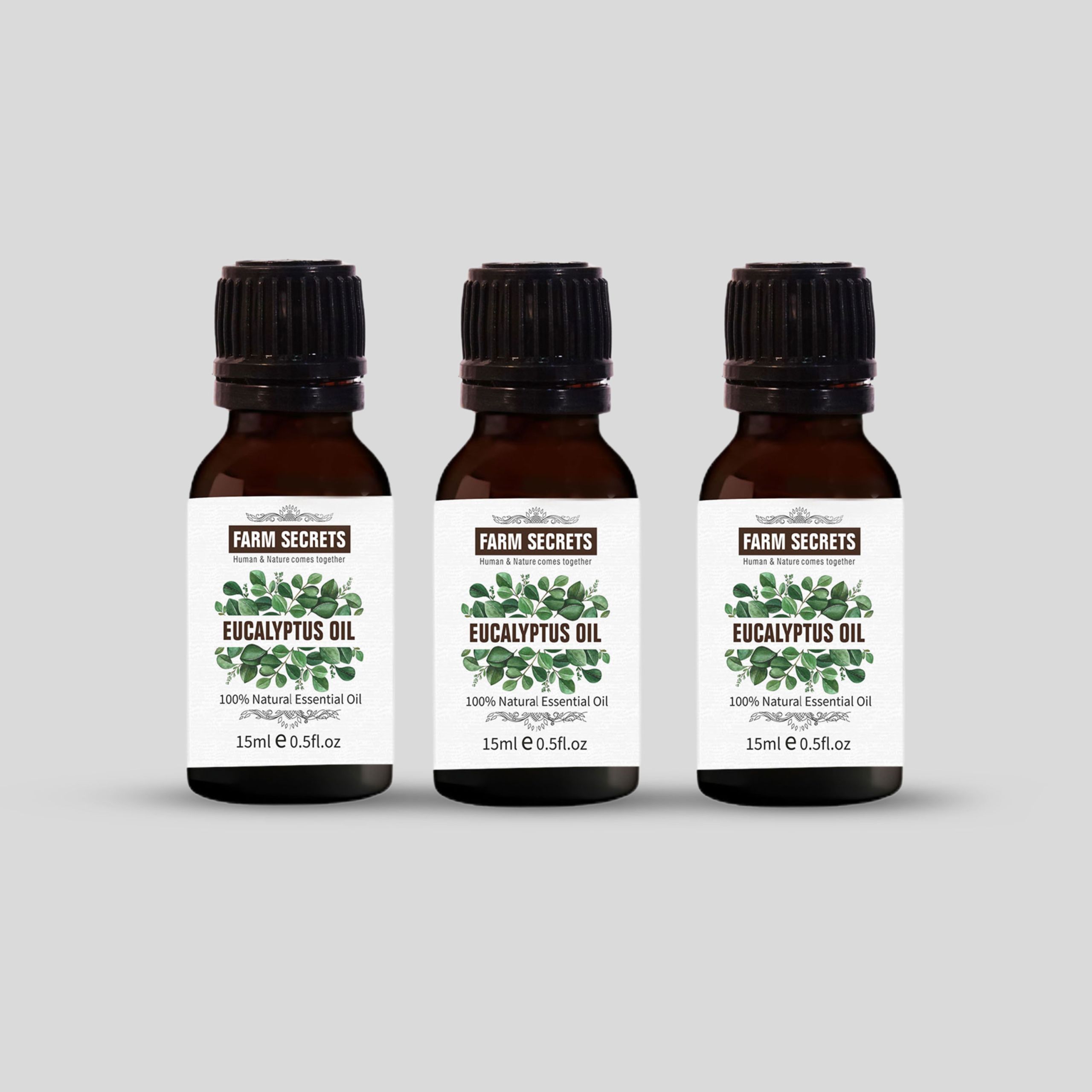 Farm Secrets Eucalyptus Oil 15ml Pack of 3 – Natural Essential Oil Set