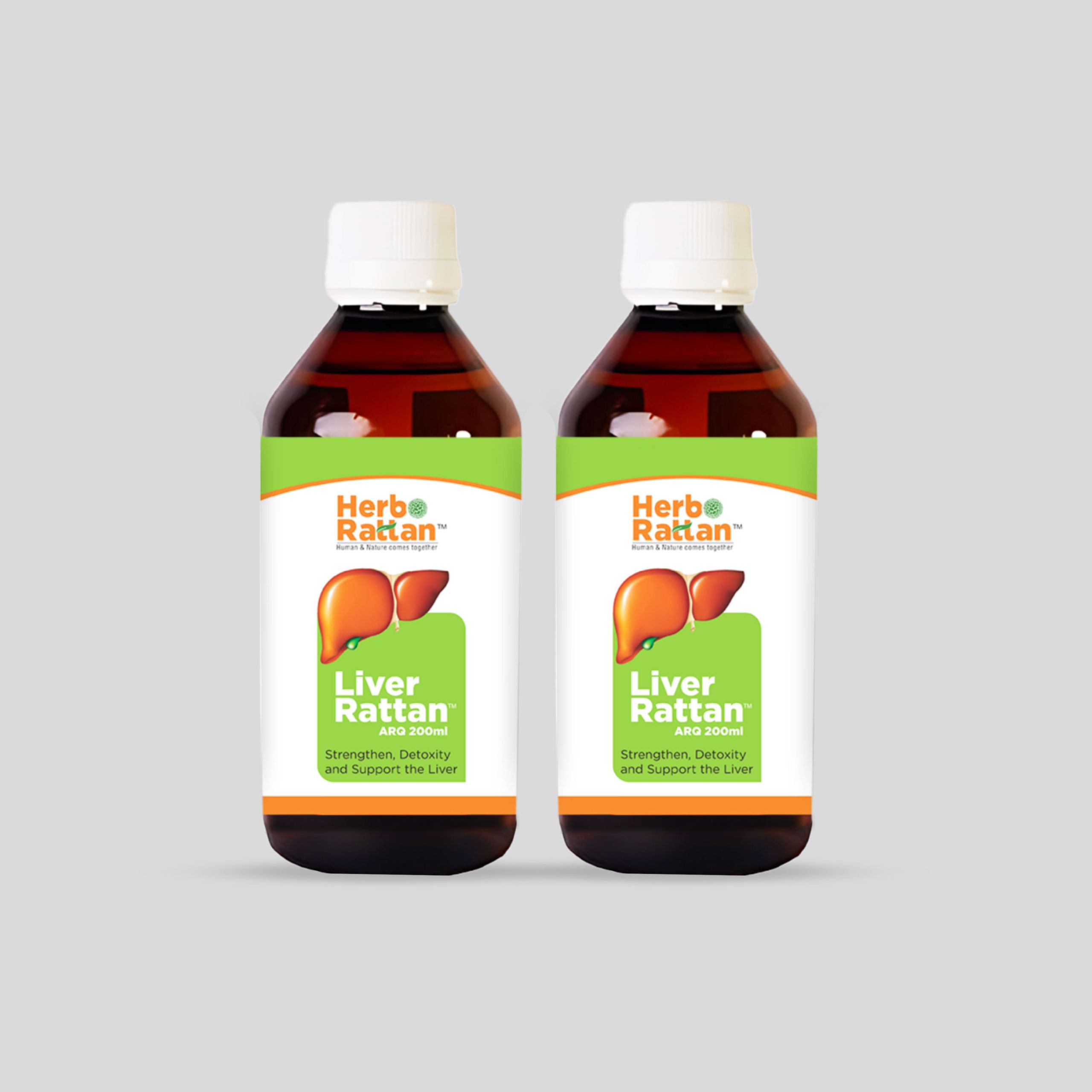 Herbal Liver Detox with Herbo Rattan Liver Arq – 200ml, Pack of 2