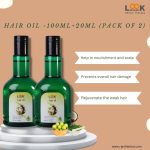 Look 18 Hair Oil – Pack of 2 for Stronger, Shinier Hair