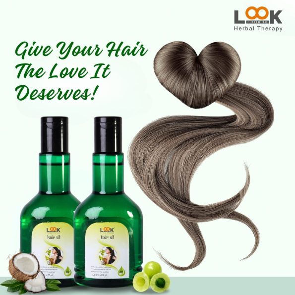 Pack of 2 herbal hair oils for hair growth, strength, and shine.